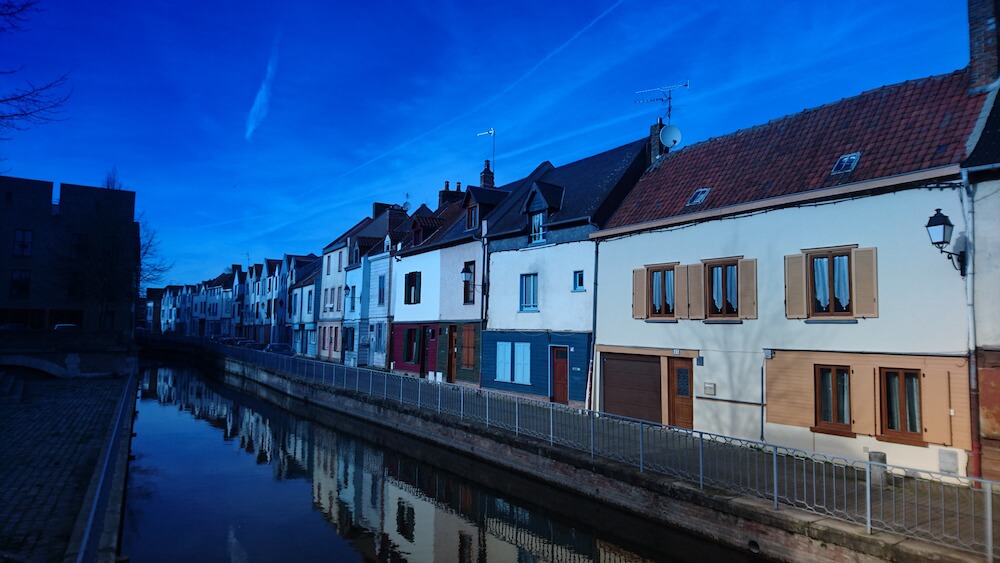 Photo de St Leu avec filtre bleu
